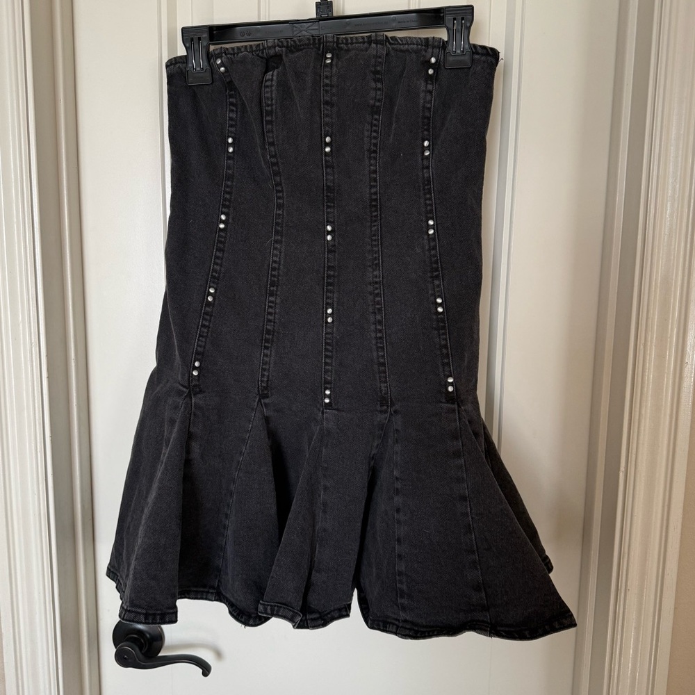Wild Fable Black Strapless Dress